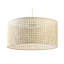Wampum 1 - Light Gold Drum Pendant-1879724603
