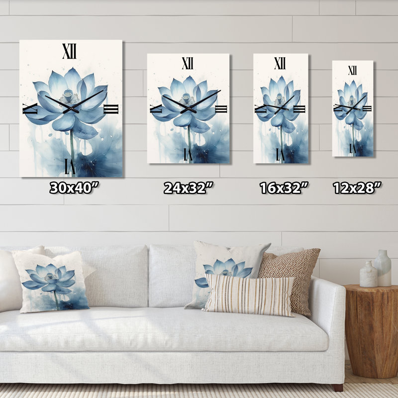 Cathyann - Horloge murale Lotus, Moyen