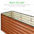  8X2x2ft Raised Metal Outdoor Garden Bed For Flowers Vegetables Herbs - Wood Grain-349714922-349714935