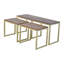 Aldegundo 3 - Piece Solid Wood Top Living Room Table Set