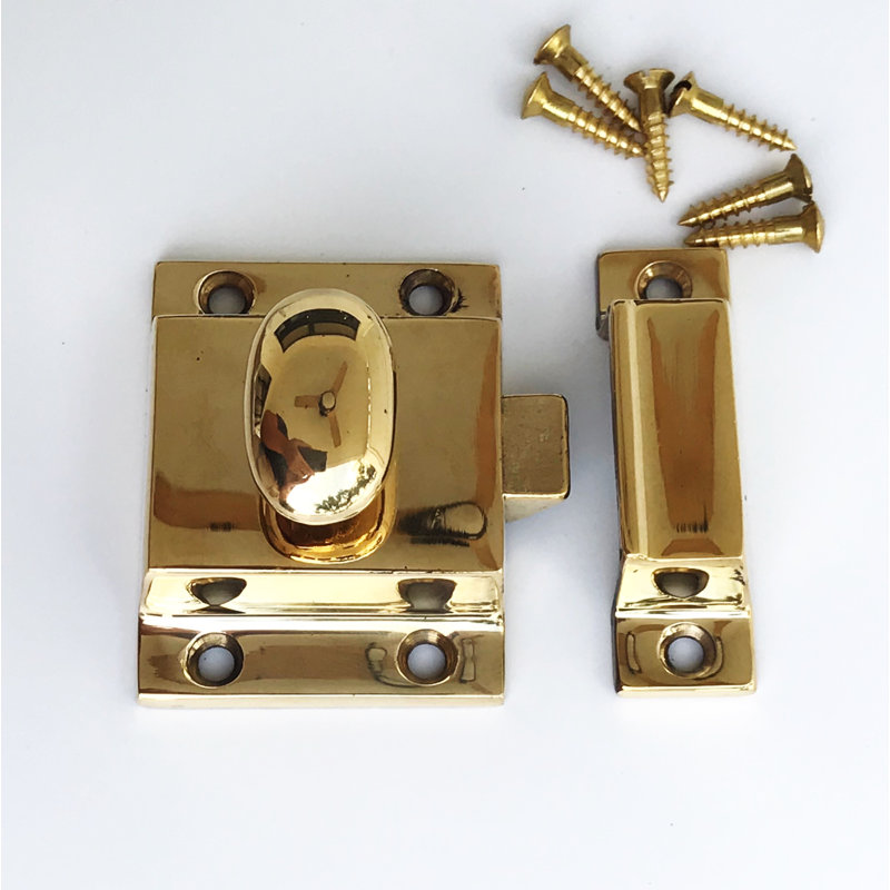 Unlacquered Brass "Eloise" Cabinet Latch Pull