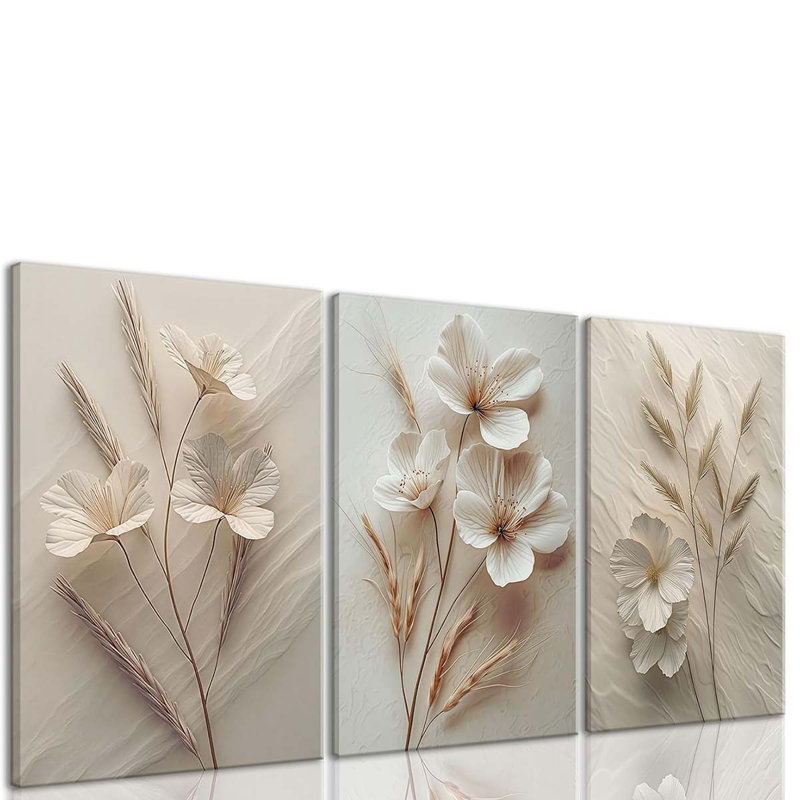3 Piece Wrapped Canvas Print, 40 cm H x 60 cm W