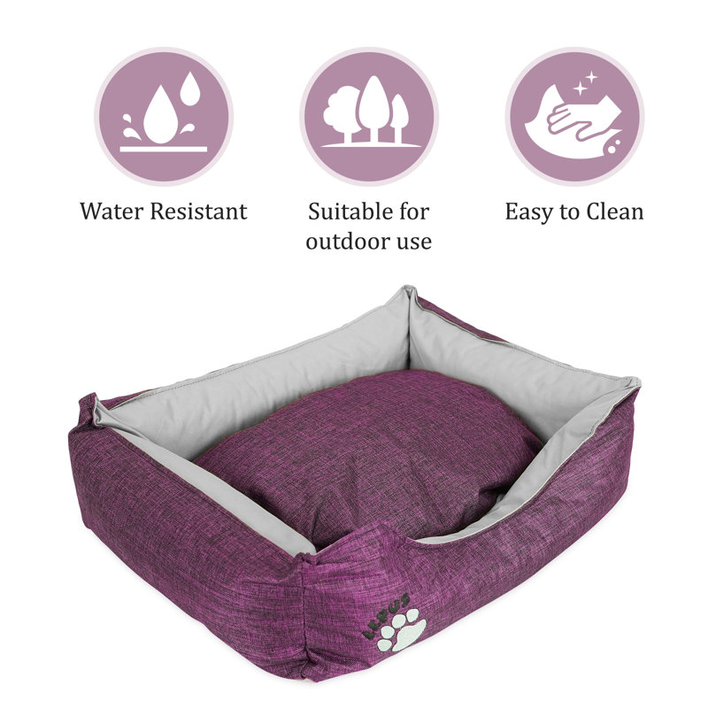 Panier de support pour chien, Grand (l 23,6 po x P 29,5 po x H 7,1 po), Mauve