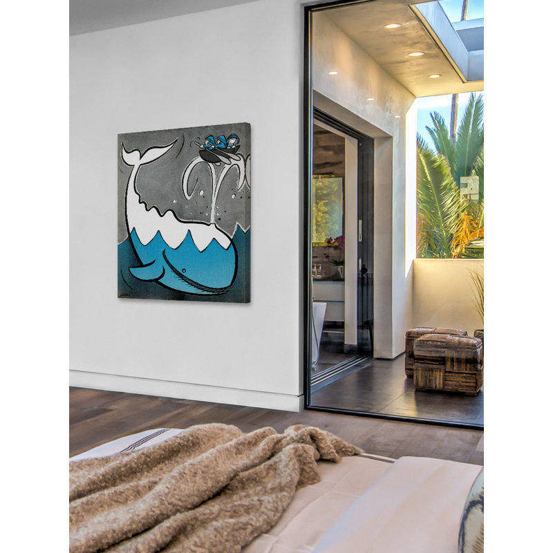 «Big Whale», reproduction sur toile tendue, H 29 po x l 24 po