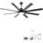 66 Inch Modern Ceiling Fan With Lights And Smart Remote Control 6 Speed Reversible Noiseless DC Motor For Indoor-695803657-695803658
