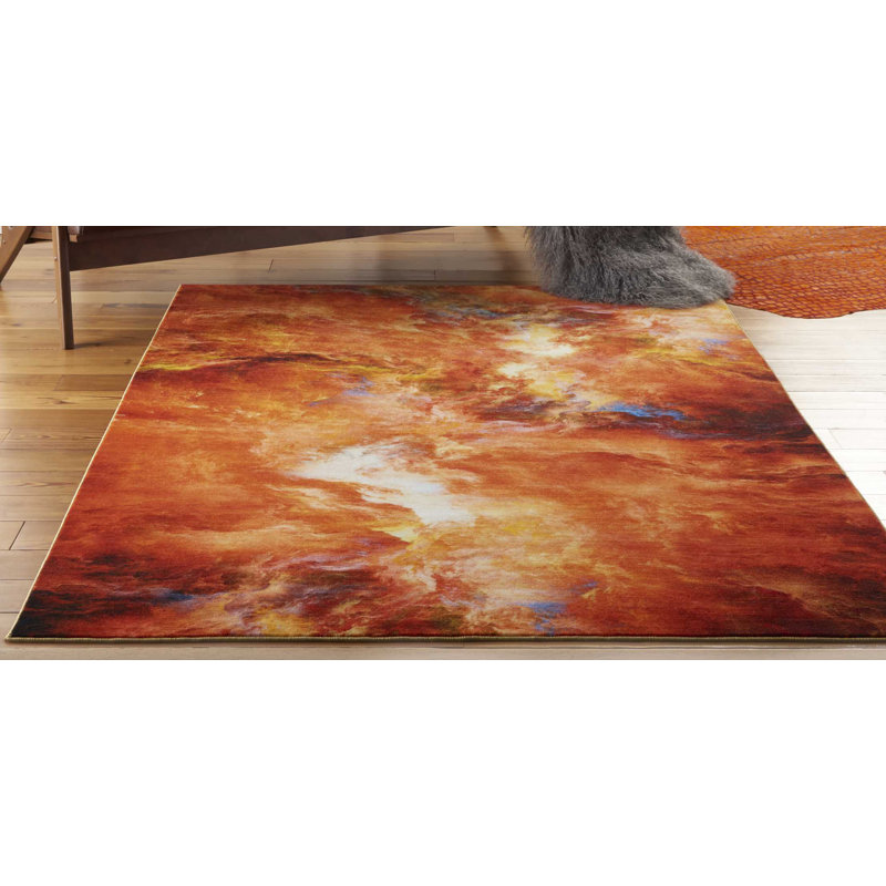 Edite Abstract Indoor Rug, Rectangle 7'9" x 9'9"