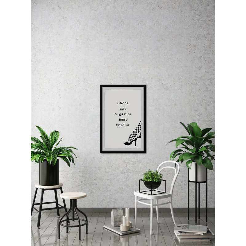 Girl's Bestfriend - Single Picture Frame Print, 30cm H x 20cm W x 3.81cm D