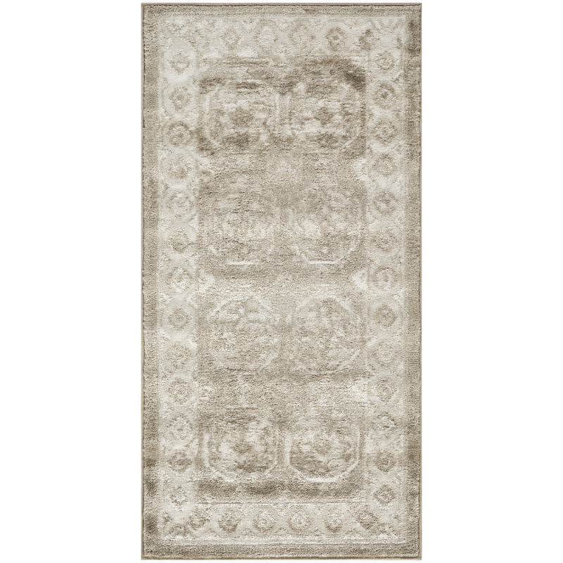 Tapis d'intérieur ivoire / taupe 2 pi x 4 pi Leuchte, Tapis de couloir 2 pi x 4 pi