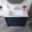 Meuble-lavabo sur pied 36 po avec lavabo en céramique-411901752