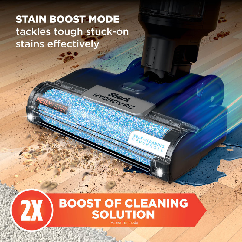 Shark HydroVac MessMaster Wet Dry Cordless Vacuum Cleaner, 3-in-1 Multi-Surface Vacuum Mop & Self-Cleaning System, Lightweight, Powerful Suction, for Hard Floors & Area Rugs, Stone