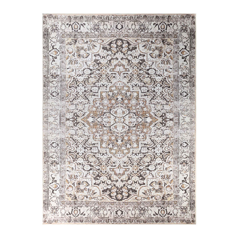 Tapis d'intérieur à motif géométrique Elodi, Rectangle 5 pi 7 po x 8 pi 9 po