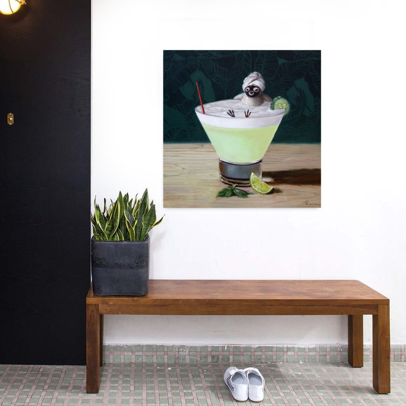Art urbain contemporain Day Off Bird, H 32 po x l 32 po