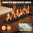 44" Propane Fire Pit Table, 2-in-1 Outdoor Gas Fire Pit with Lid, 50,000 BTU, CSA Certified, Rattan & Woodgrain Design-173382273