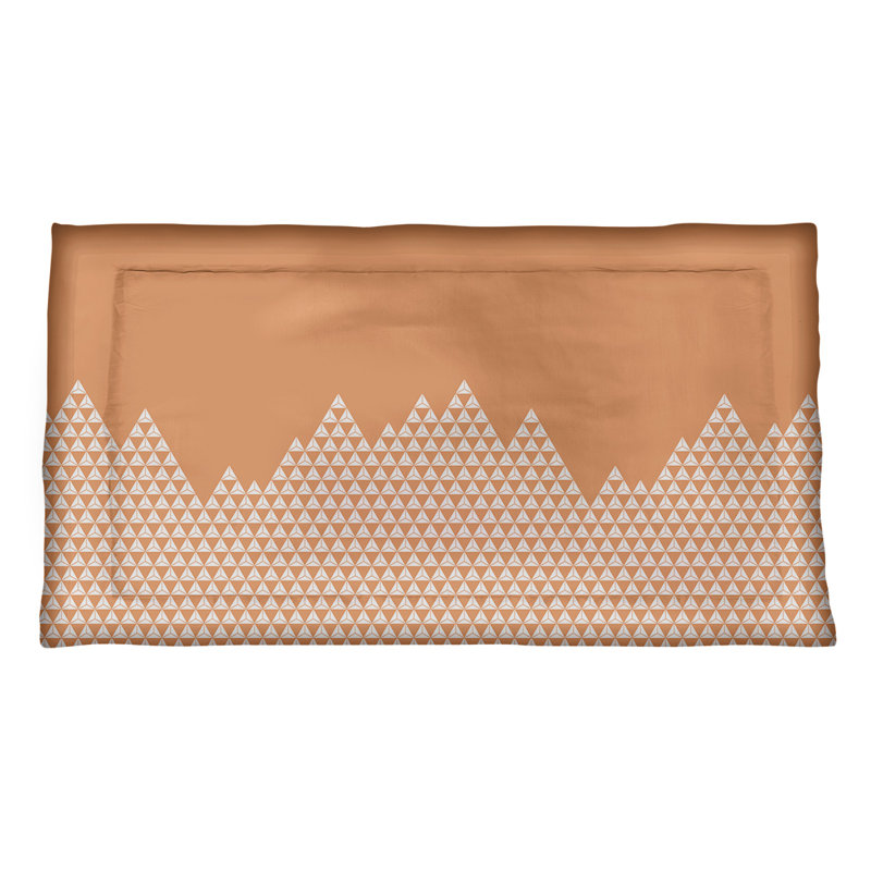 Taie décorative Katelyn Elizabeth, Microfibre, Très grand lit, Orange
