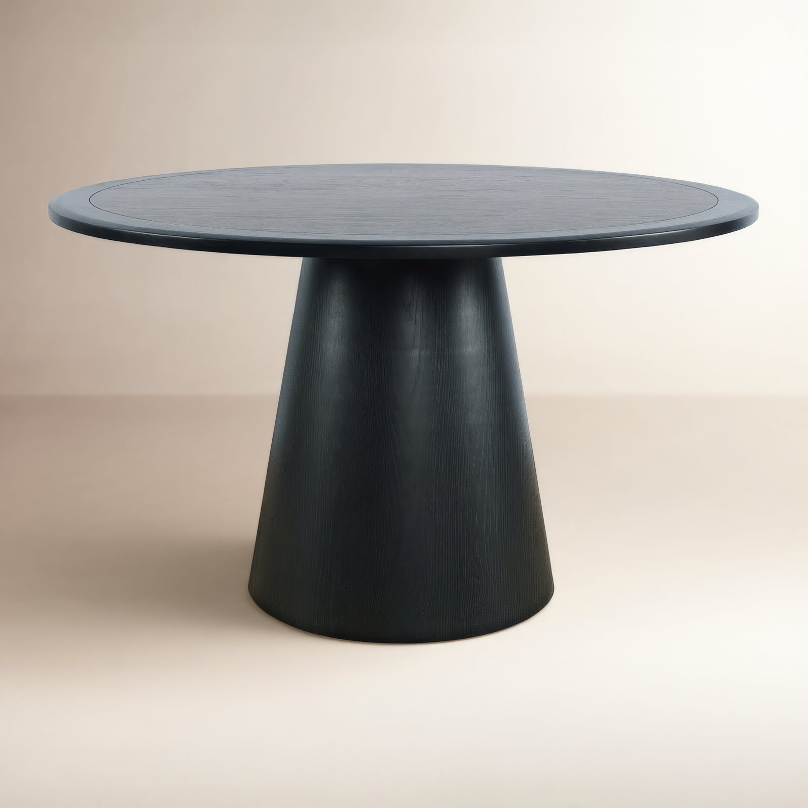 Darlington Round Dining Table, 30" H x 50" W x 50" D, Black