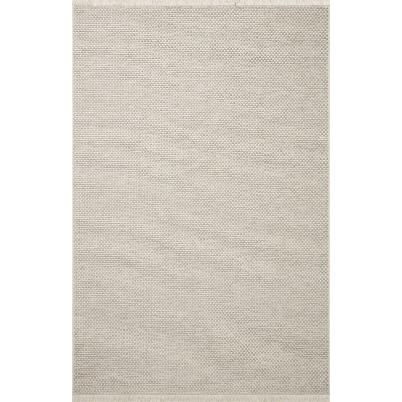 Tapis intérieur / extérieur ivoire / colombe Amber Lewis x Loloi Malibu, Rectangle 3 pi 9 po x 5 pi 9 po