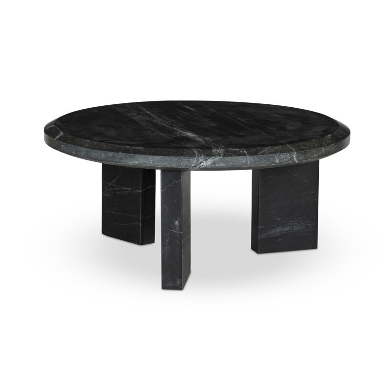 Dakota Marble Coffee Table, Black