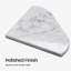 Tablette de coin en marbre blanc poli 8 pouces Adolif Carrara, 1 pièce-133218139