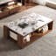 Table basse en marbre clair
