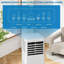 Climatiseur portatif 4-en-1 de 8 000 BTU, unité de climatisation compacte à roues avec refroidissement, déshumidificateur, mode ventilateur et sommeil, télécommande, minuterie et ensemble de fenêtre pour les pièces jusqu'à 350 pieds carrés, noir