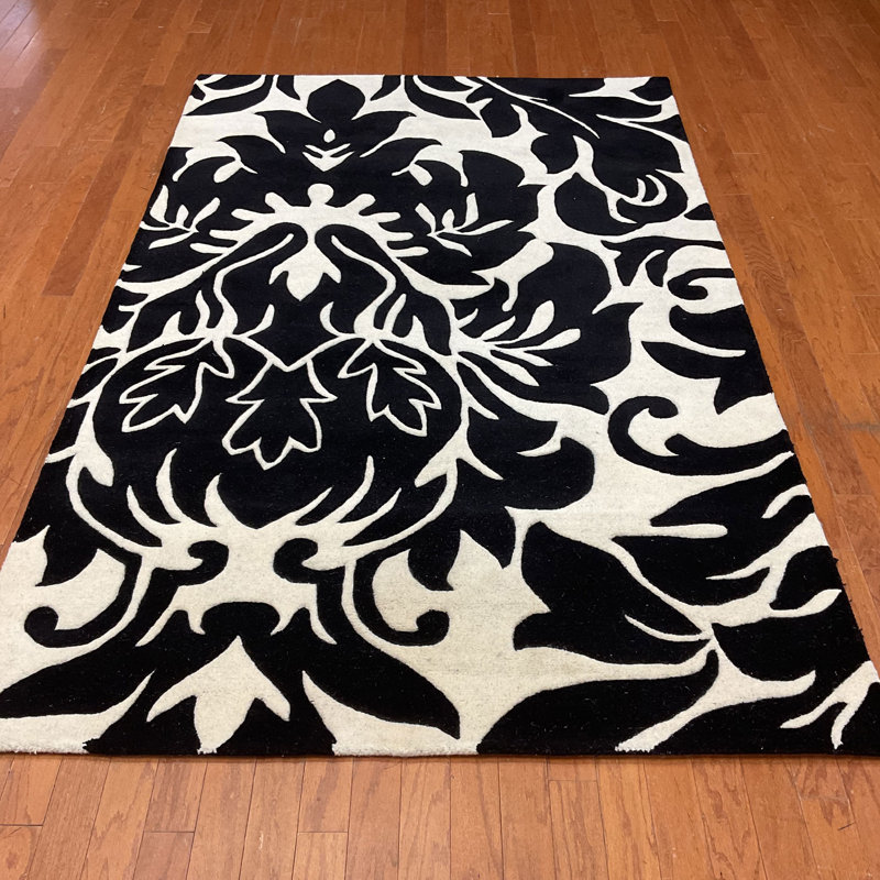 Wool Damask Indoor Rug