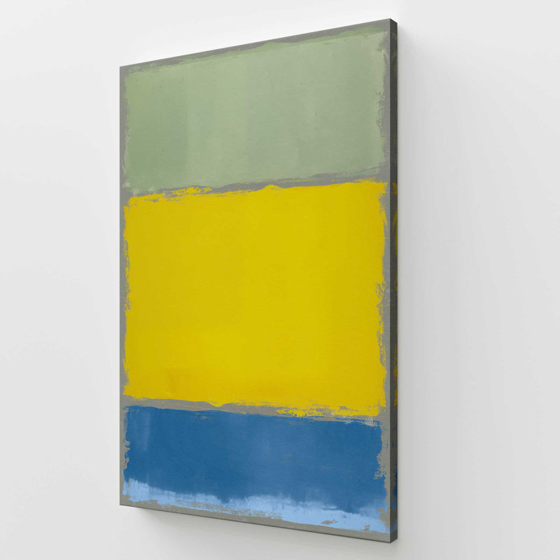«Gray Horizon Glow», grande impression sur toile, H 54 po x l 36 po