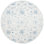Tapis bleu clair / ivoire en laine tissé à plat à la main Dasheil