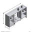 133cm W Manufactured Wood Shelving Unit
