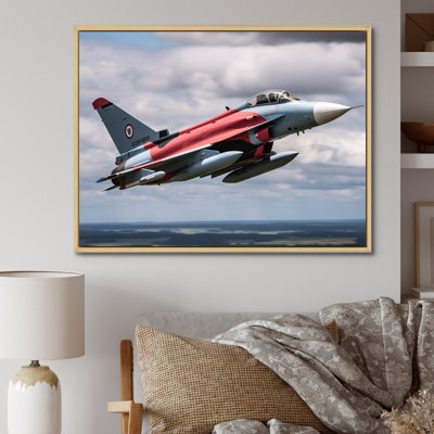Avion de chasse militaire I - reproduction sur toile