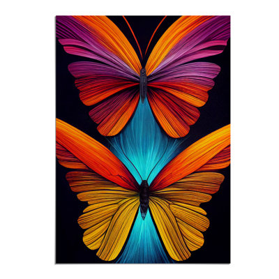 Two Vivid Butterflies - Wall Art