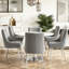 Chaise d'appoint rembourrée en velours avec pieds argentés -2078051679-2029679293