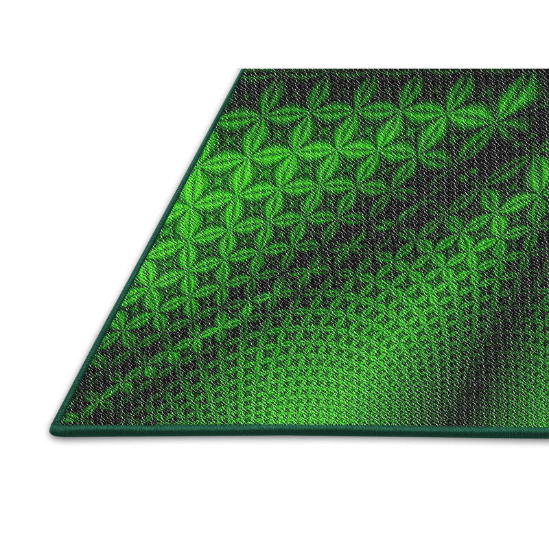 Tapis vert / noir, Rectangle 5 pi x 7 pi