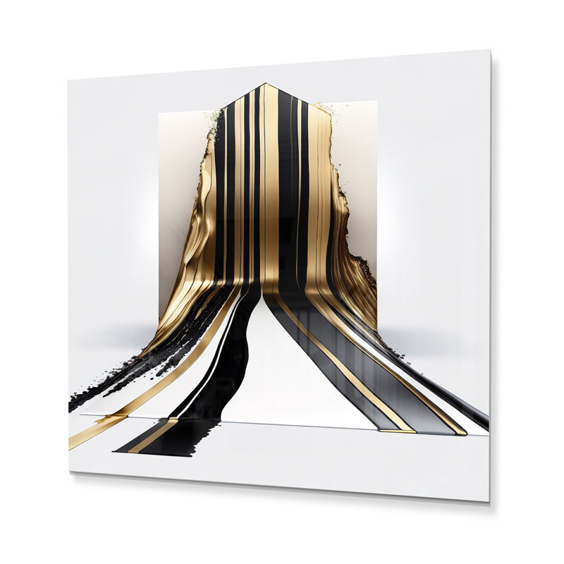 Lukenzo Abstract Wall Decor on Metal, 23" H x 23" W x 1" D