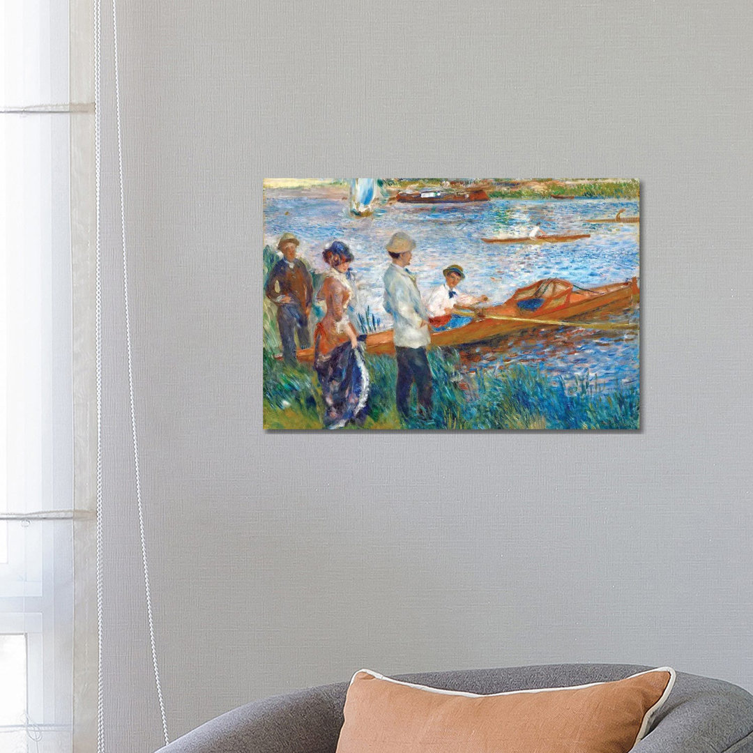 Oarsmen At Chatou, 1879 by Pierre-Auguste Renoir - Wrapped Canvas Painting