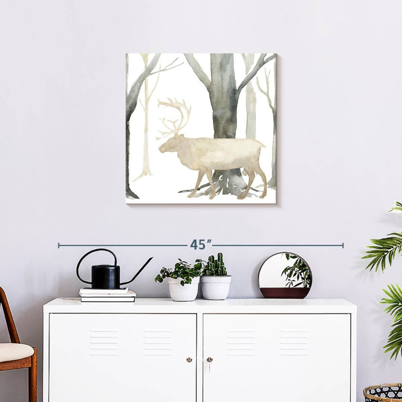 Brampt Winter Forest Elk, 24" H x 24" W