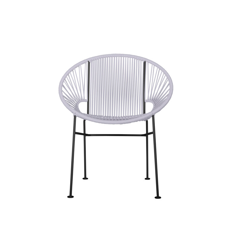 Chaise de salle à manger Concha, Noir, Transparent