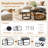  2 Piece Nesting Round Coffee Table Set, Composite Top & Black Metal Frame Living Room Decor