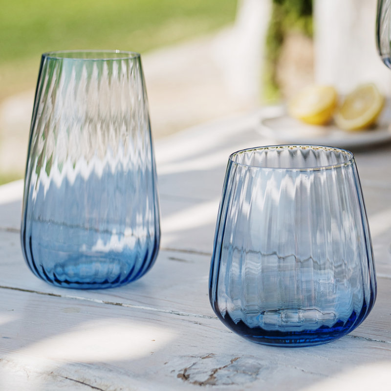 Francesca 20oz. Highball Glass, Blue