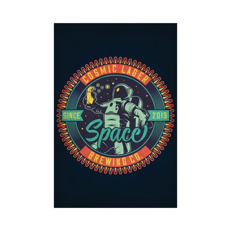 Cosmos VII by Gab Fernando - Wrapped Canvas Print, 20.32 cm H x 30.48 cm W