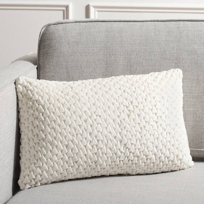  Cotton Throw Pillow, 12" x 20"