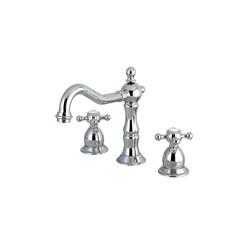 Widespread Bathroom Faucet with Drain Assembly, Chrome
