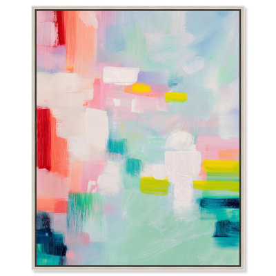 Décoration murale lumineuse «Minthful Splash III» par Art Remedy