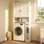 Corneliea 70'' H Freestanding Over-the-Toilet Storage Cabinet with Doors and Side Shelves-120149672