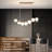 7 - Light Dimmable Bubble Glass Sputnik Modern Linear Chandelier