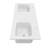 72" Solid Surface Double Bathroom Vanity Top In White With Sink
