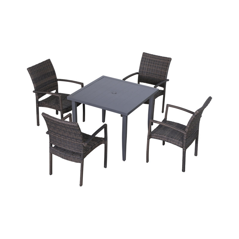 Ensemble repas extérieur pour 4 personnes Chimnonso