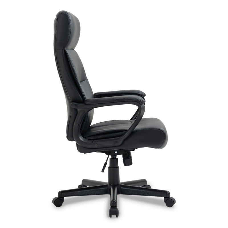 Alera Oxnam High-Back Swivel Task Chair in Black Fabric