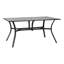 Rectangular Metal Outdoor Dining Table With Umbrella Hole , 96.5cm cm W 149.9cm cm D