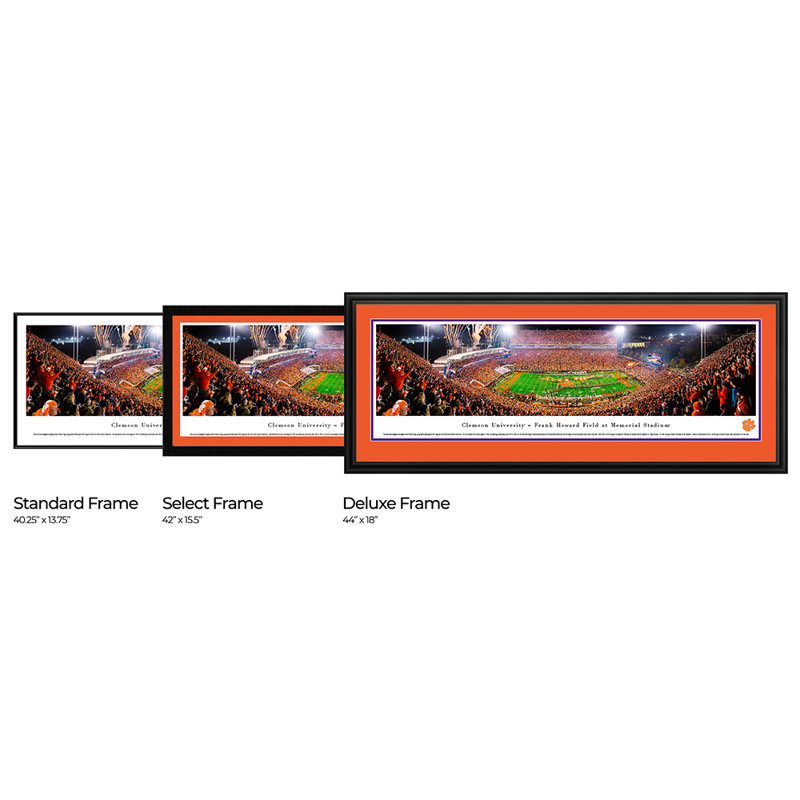 NCAA " College Football And Basketball ", Black Floater Framed, 15.5" H x 42" W x 0.88" D