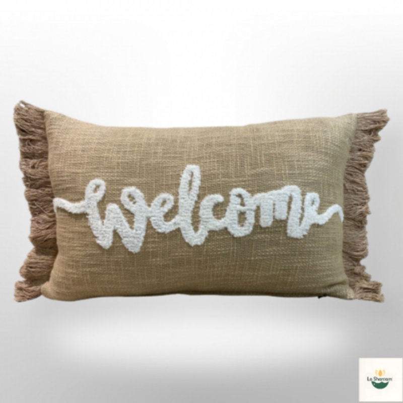 Coussin en coton Ls Walden, Brun